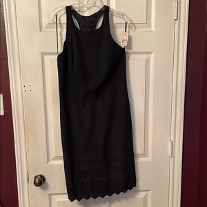 Laundry By Shelli Segal Black Halter Sheath Dress